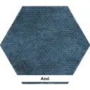 BORNEO HEXAGON AZUL 23 X 27 MATT