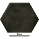 CEMENTINE HEXAGON BLACK 23 X 27 MATT