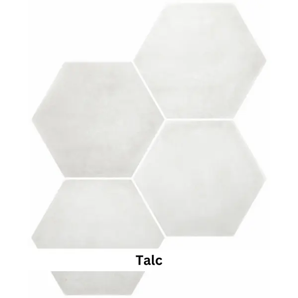 CEMENTINE HEXAGON TALC 23 X 27 MATT