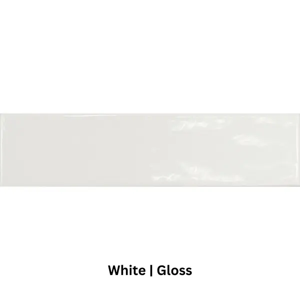 COTTAGE WHITE GLOSS 7.5 X 30