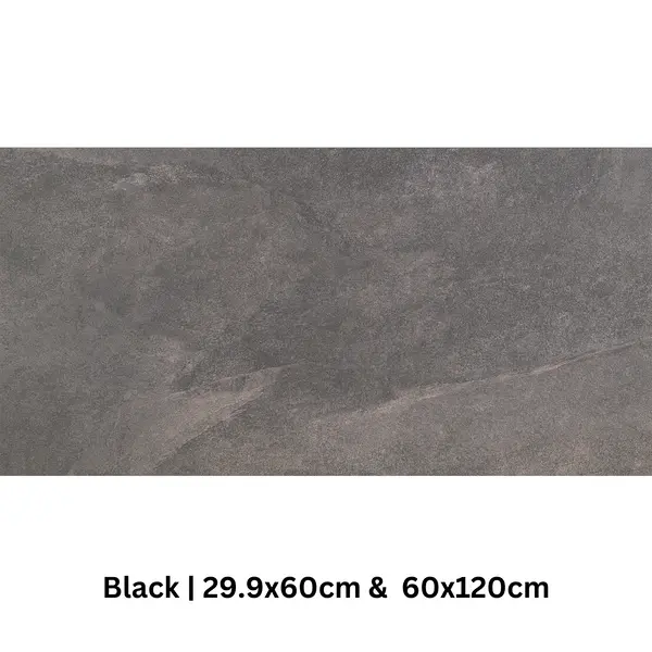 MUSTANG BLACK 60 X 120 ( RECTIFIED ) MATT