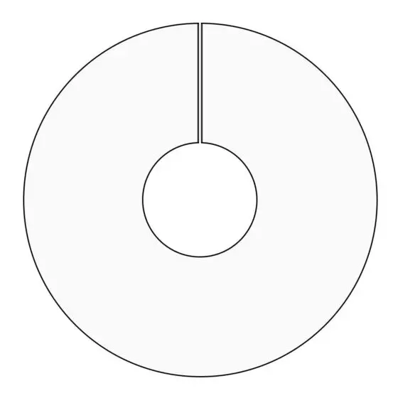 SPC Radiator Pipe Collar Plain White