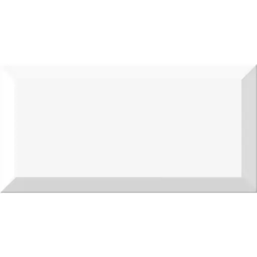 [5003] Metrotile 10x20 Blanco Gloss Bevelled