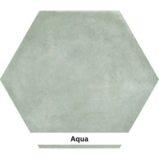 [CEME2327AQU] CEMENTINE HEXAGON AQUA 23 X 27 MATT