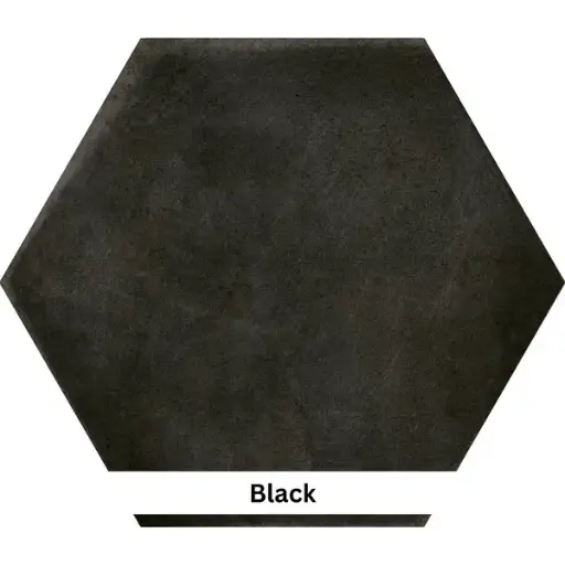 [CEME2327BLK] CEMENTINE HEXAGON BLACK 23 X 27 MATT
