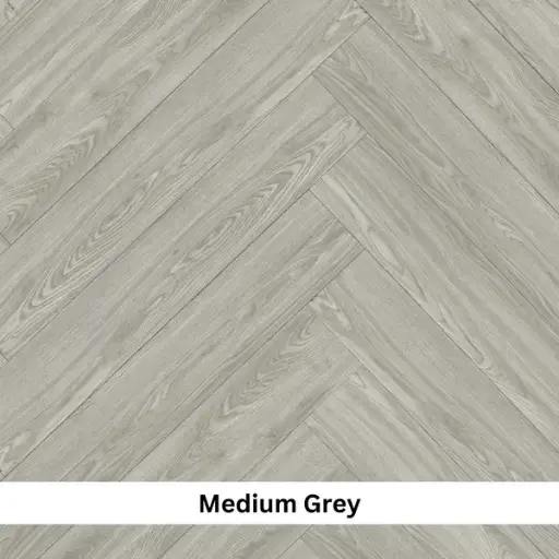 [CLIC150X750GRYMHB] CLICK SPC 150 X 750 MEDIUM GREY VINYL HERRINGBONE BOX B 1.8M 16PC (M283)