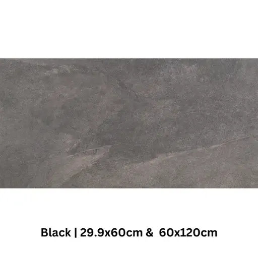 [MUST29960BLK] MUSTANG BLACK 29.9 X 60 ( RECTIFIED ) MATT